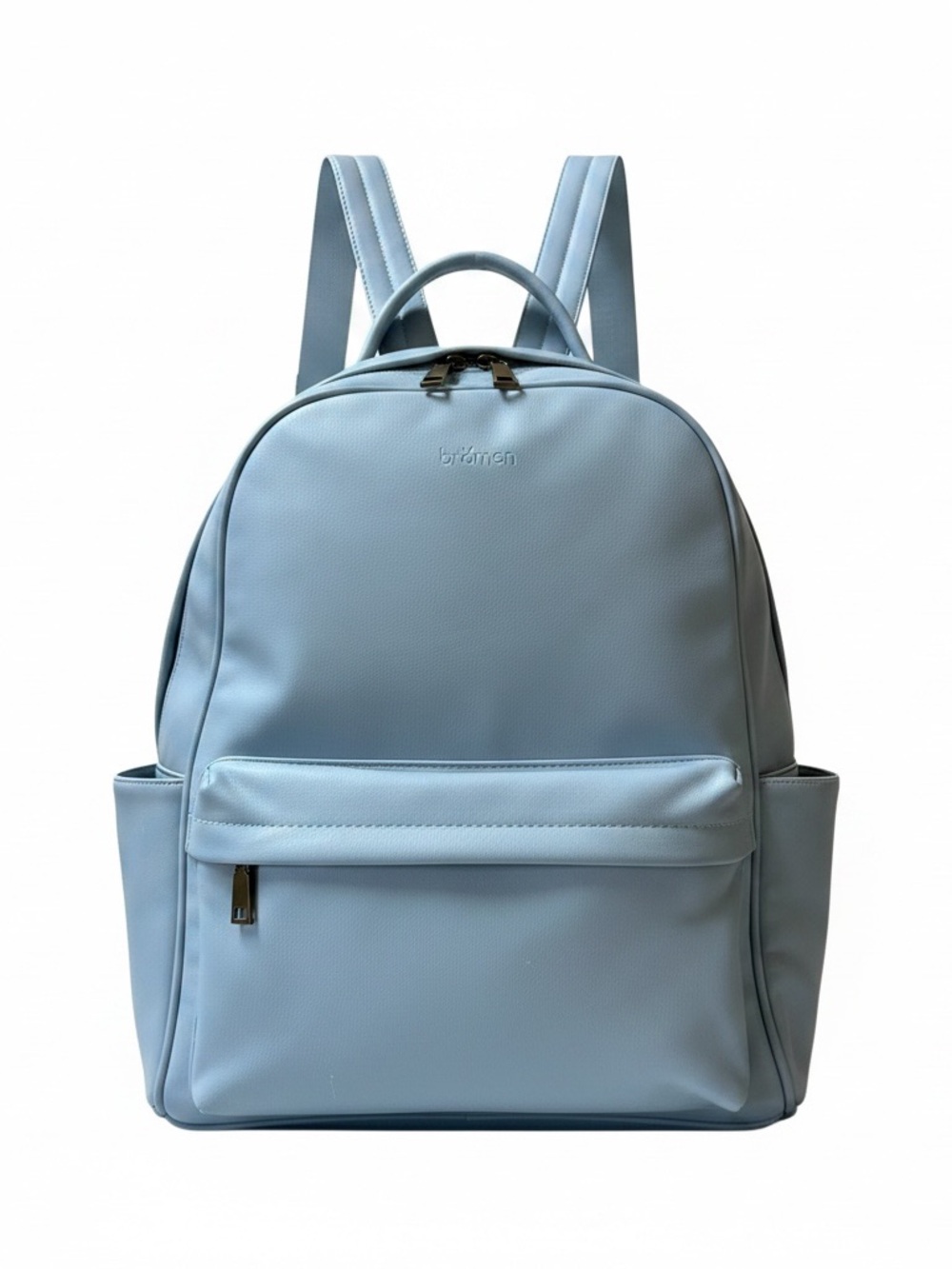 Bromen Light Blue Women's Vegan Leather Backpack